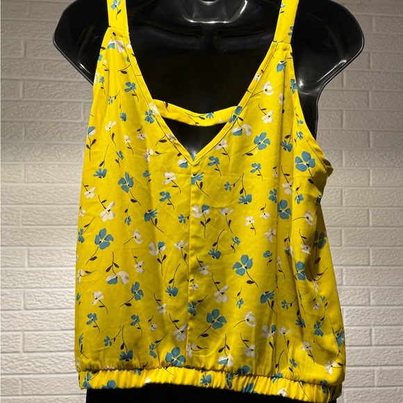Sienna Sky Yellow Wrap Camisole Top - Picture 2 of 3